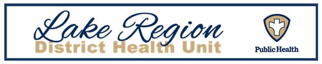 Lake Region District Health Unit and Public Health logos